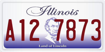 IL license plate A127873
