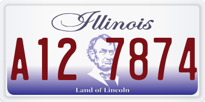 IL license plate A127874