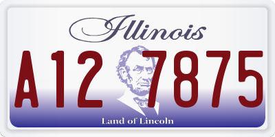 IL license plate A127875