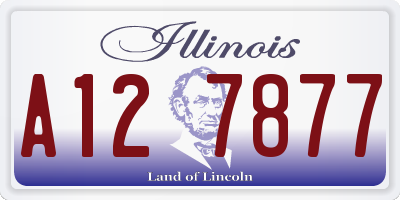 IL license plate A127877