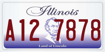 IL license plate A127878