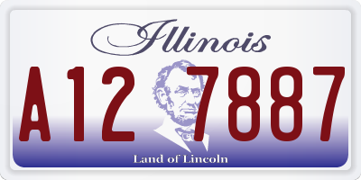 IL license plate A127887