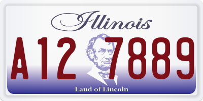IL license plate A127889