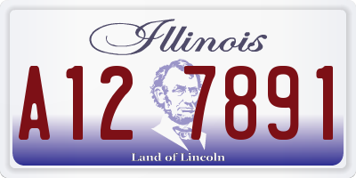 IL license plate A127891