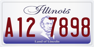 IL license plate A127898