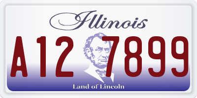 IL license plate A127899