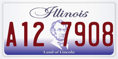 IL license plate A127908