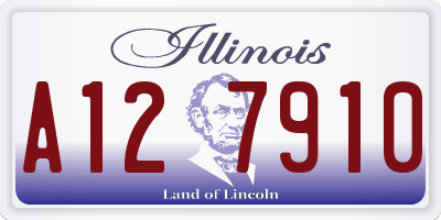 IL license plate A127910