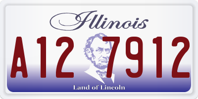 IL license plate A127912