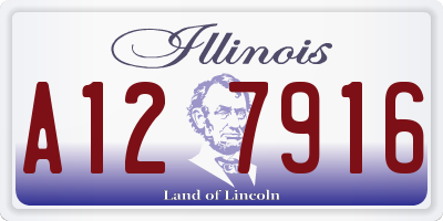 IL license plate A127916
