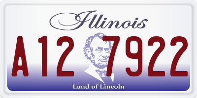 IL license plate A127922