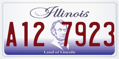 IL license plate A127923