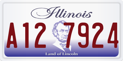IL license plate A127924