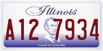 IL license plate A127934