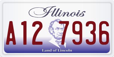 IL license plate A127936
