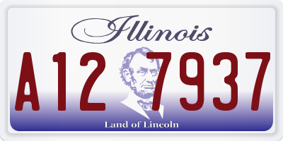 IL license plate A127937
