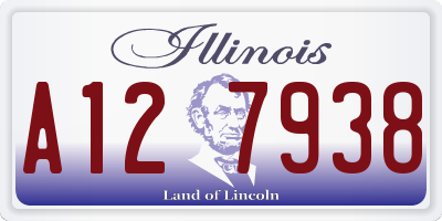IL license plate A127938