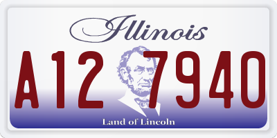 IL license plate A127940