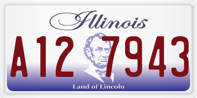 IL license plate A127943