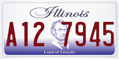 IL license plate A127945