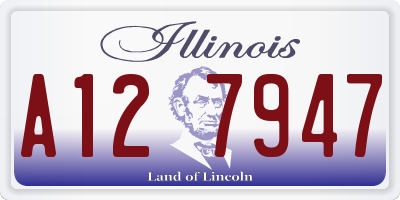 IL license plate A127947