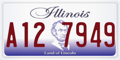 IL license plate A127949