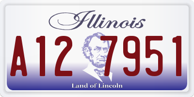 IL license plate A127951