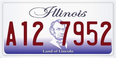 IL license plate A127952