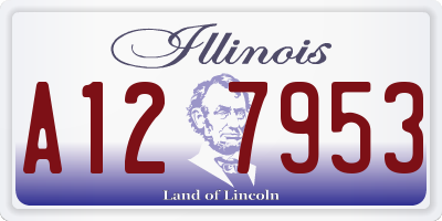 IL license plate A127953