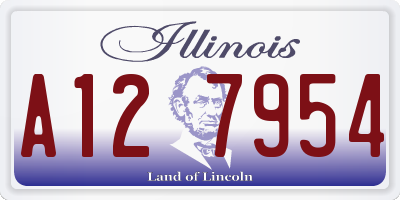 IL license plate A127954