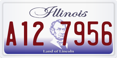 IL license plate A127956