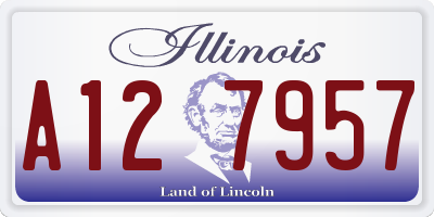 IL license plate A127957