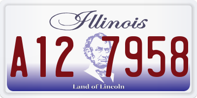 IL license plate A127958