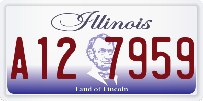 IL license plate A127959