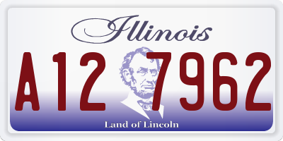 IL license plate A127962