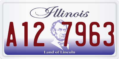 IL license plate A127963