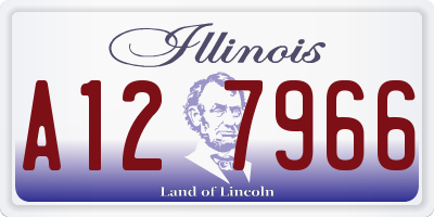 IL license plate A127966