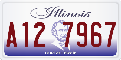 IL license plate A127967