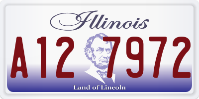 IL license plate A127972