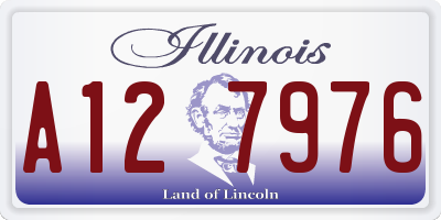 IL license plate A127976