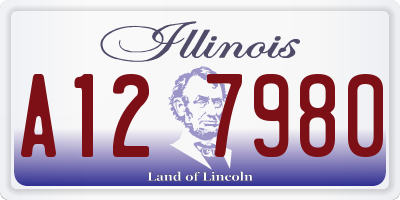 IL license plate A127980