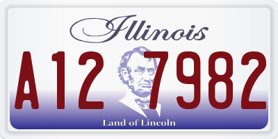 IL license plate A127982