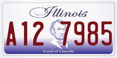 IL license plate A127985