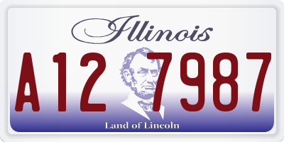 IL license plate A127987