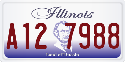 IL license plate A127988