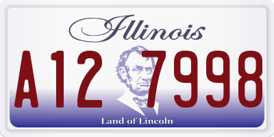 IL license plate A127998