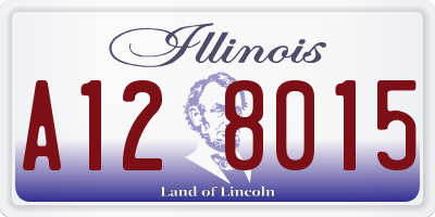 IL license plate A128015