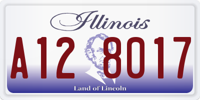 IL license plate A128017