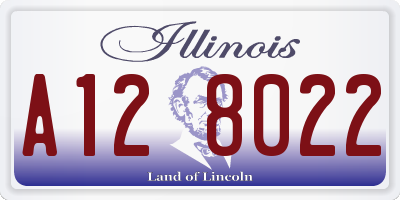 IL license plate A128022