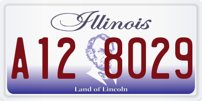 IL license plate A128029